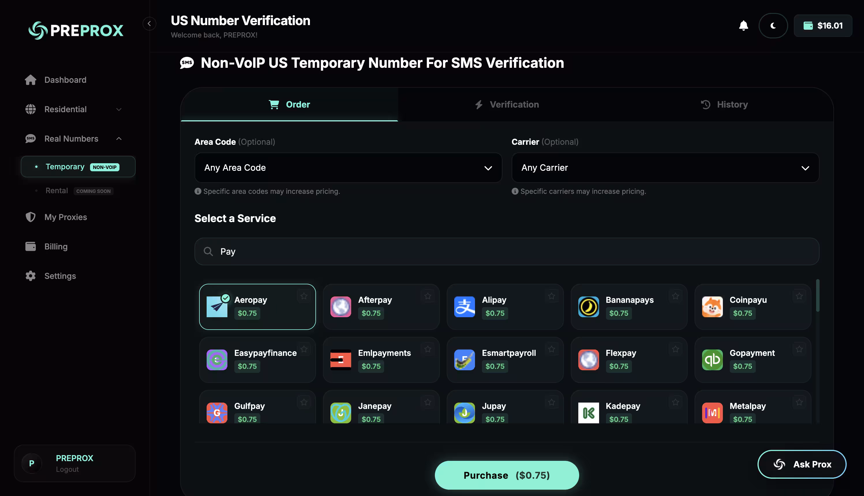 SMS Verification Platform
